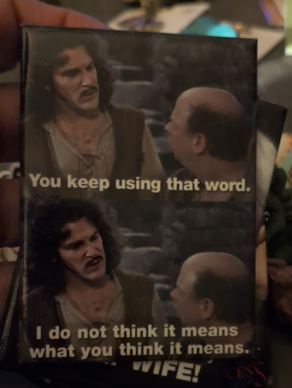 Princess Bride You Keep Using That Word Magnet